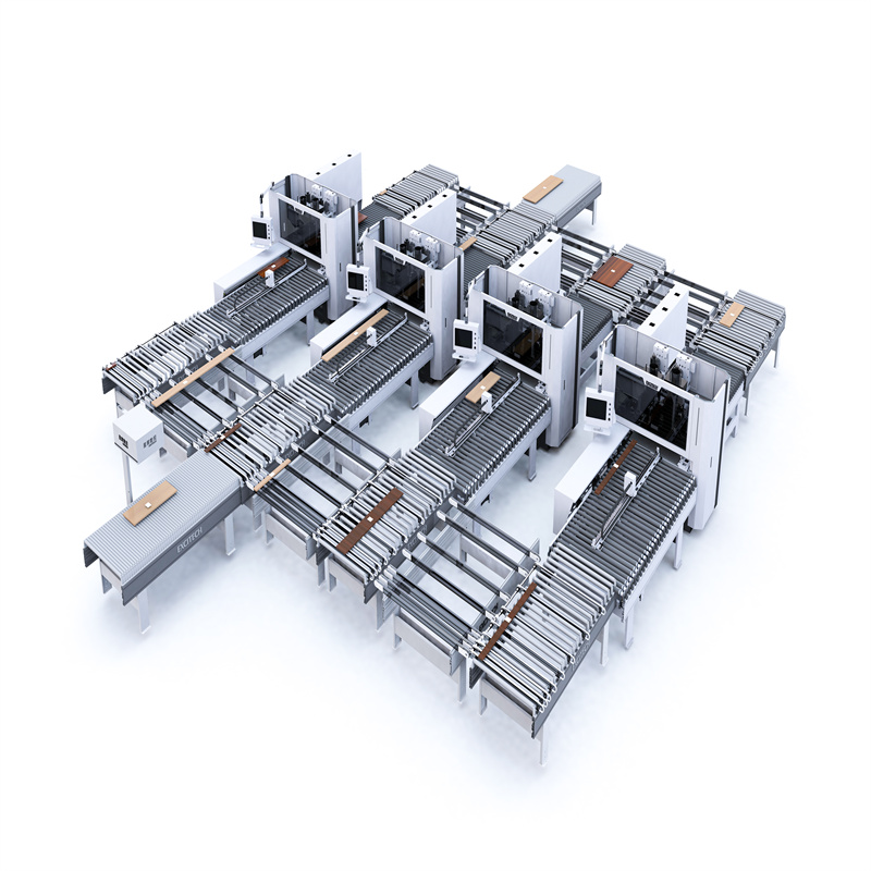 Nội thất bảng điều khiển cửa Dây chuyền sản xuất lồng CNC tự động