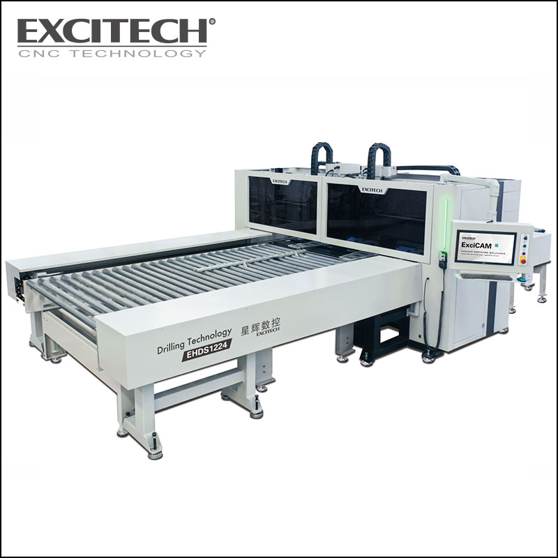 Thông qua máy khoan sáu mặt với vùng làm việc kép
