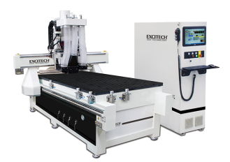 Máy chế biến gỗ CNC Máy khoan và cắt quy trình kép